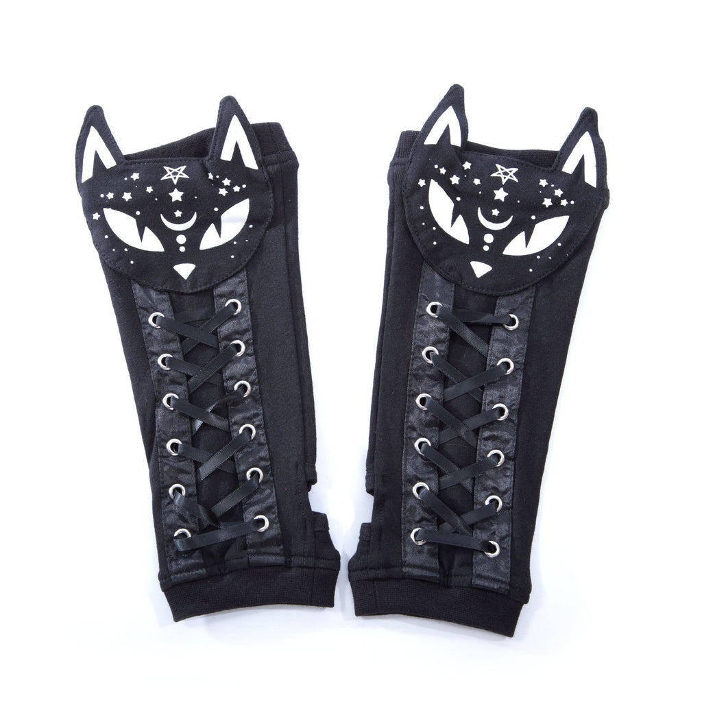 DARK KITTY ARMWARMER - BLACK