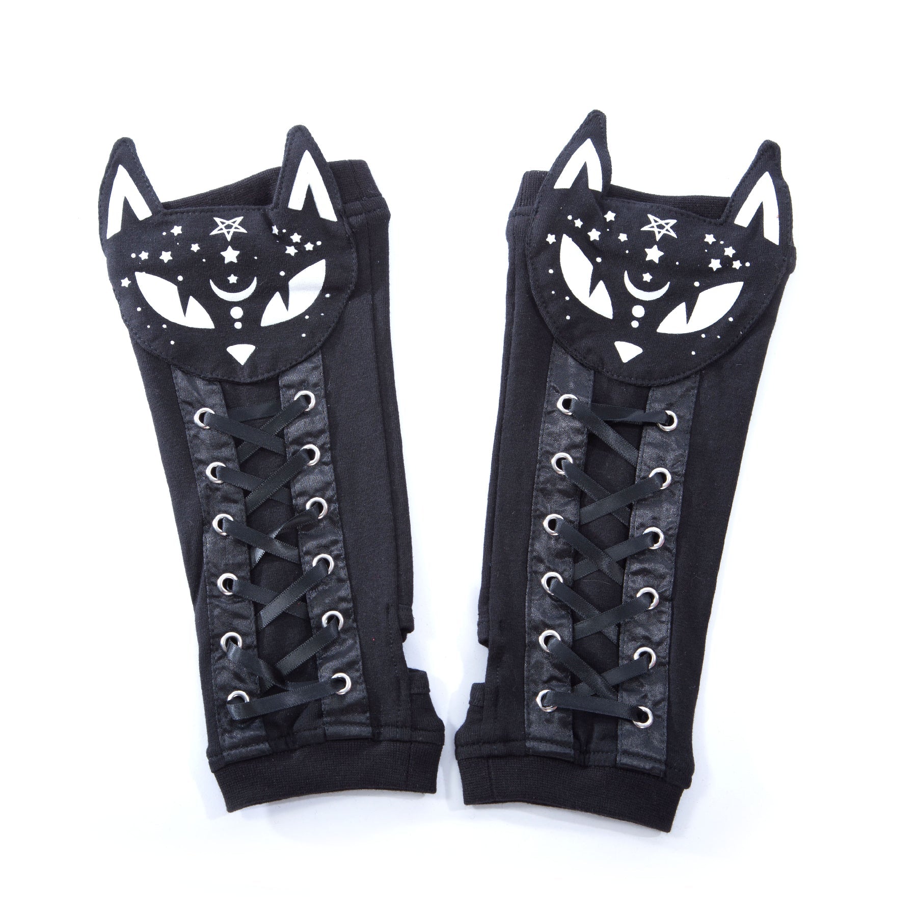 DARK KITTY ARMWARMER - BLACK