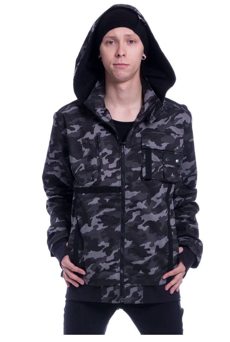 CARTER JACKET - GREY CAMO