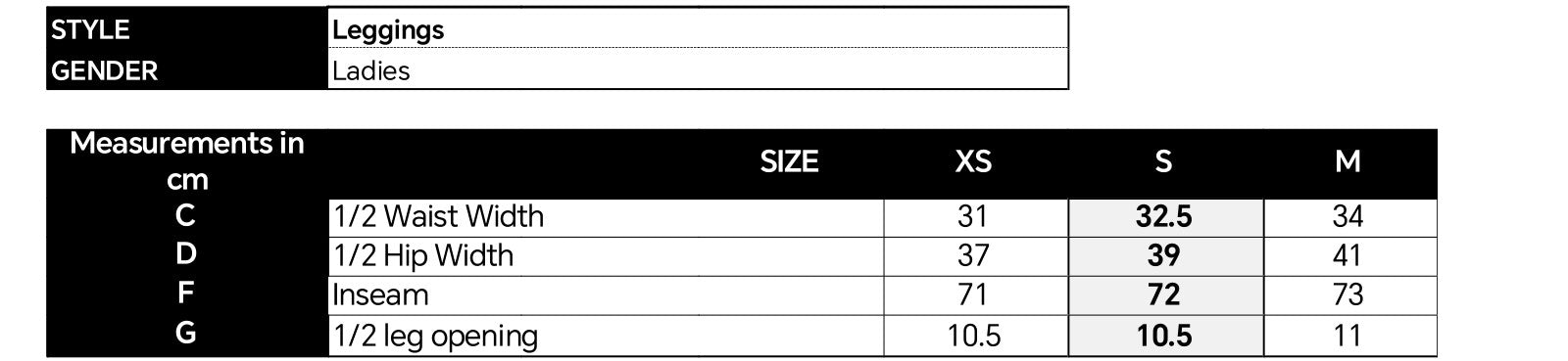 ELOWEN LEGGINGS - BLACK