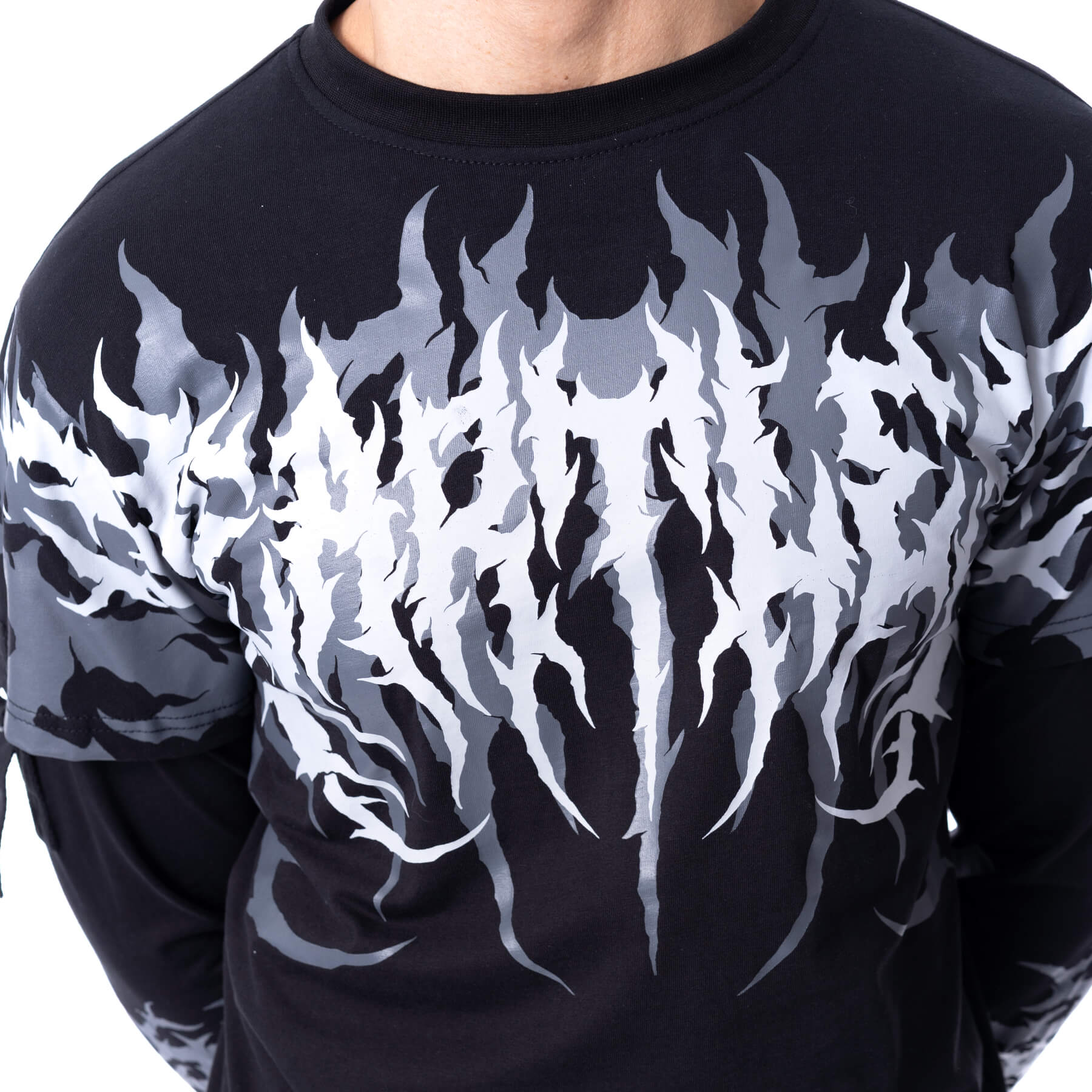 AKUMU TOP - BLACK/GREY