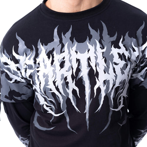 AKUMU TOP - BLACK/GREY