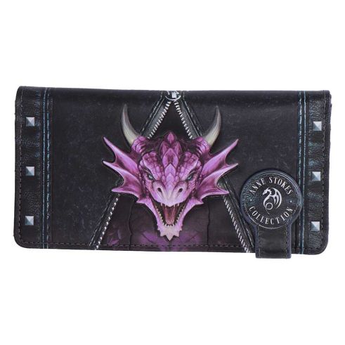 Unzipped Dragon Embossed Purse (AS) 18.5cm Unzipped Dragon Embossed Purse by Anne Stokes