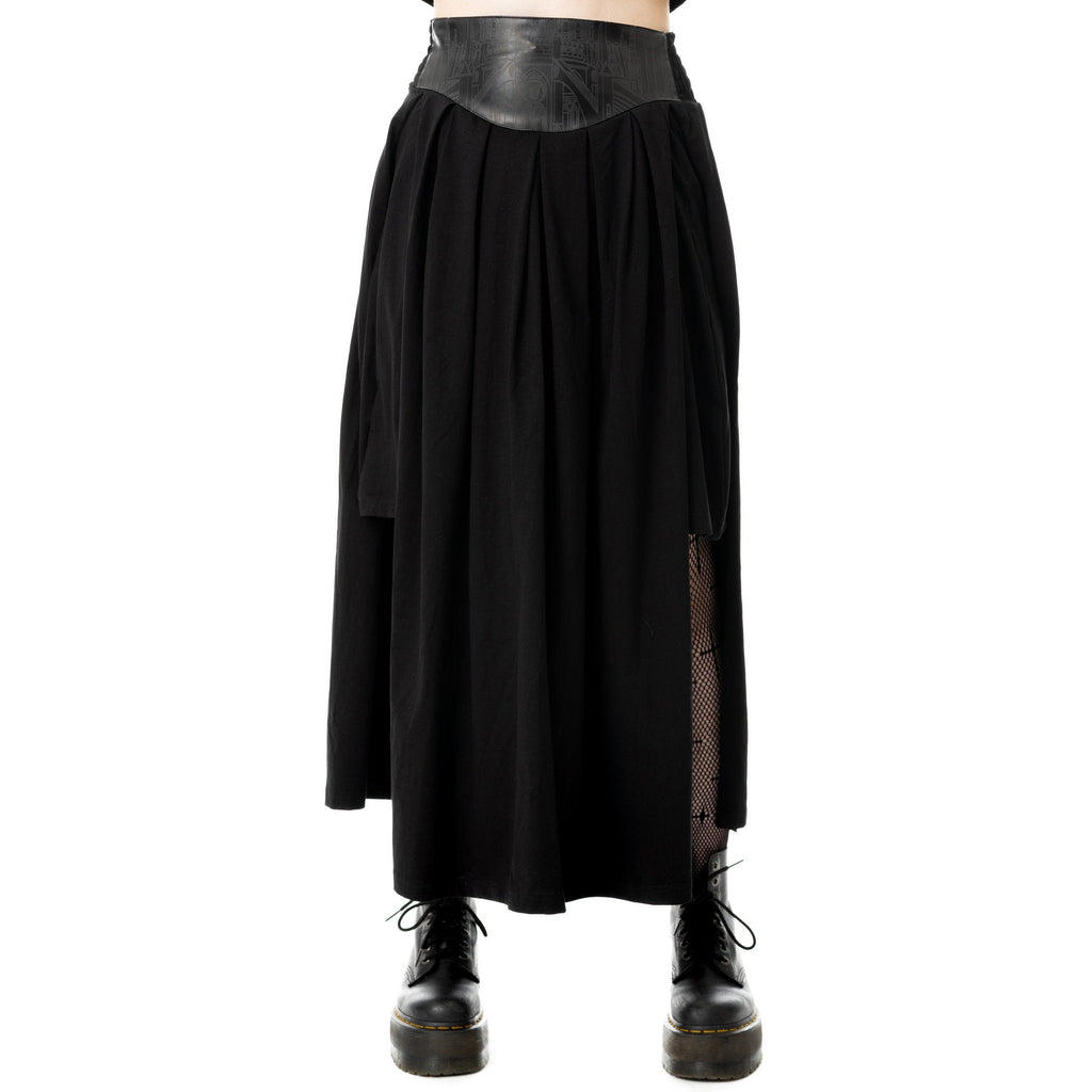 CATHEDRAL MAXI SKIRT - BLACK