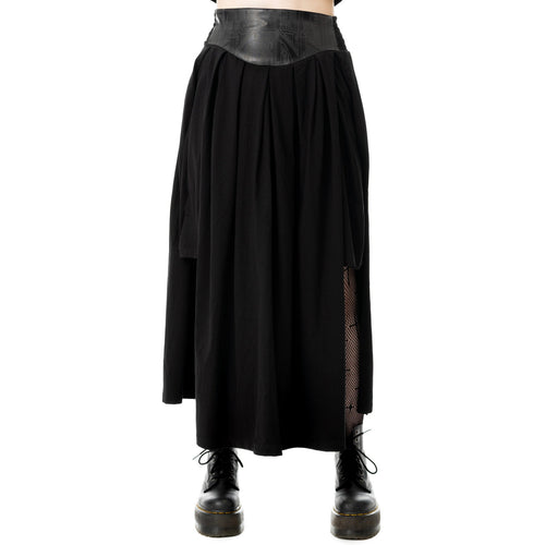 CATHEDRAL MAXI SKIRT - BLACK