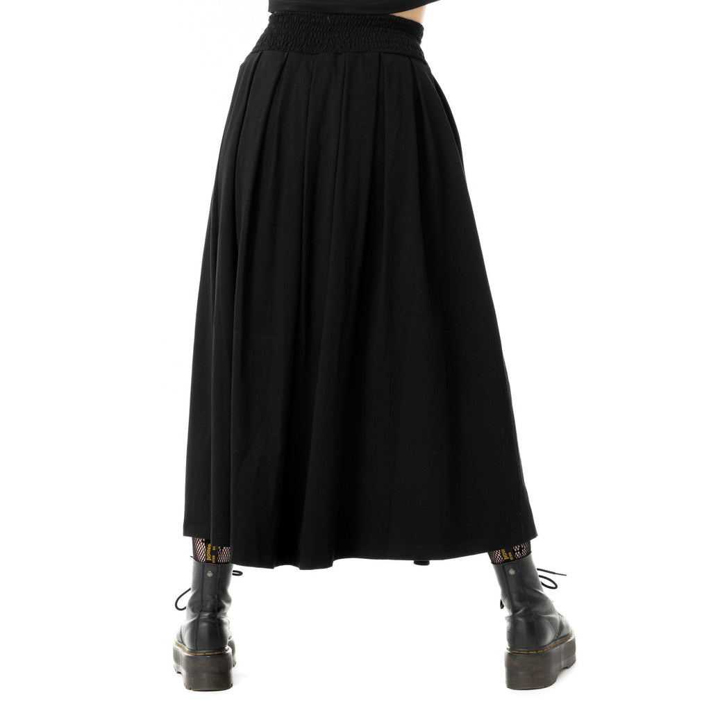 CATHEDRAL MAXI SKIRT - BLACK