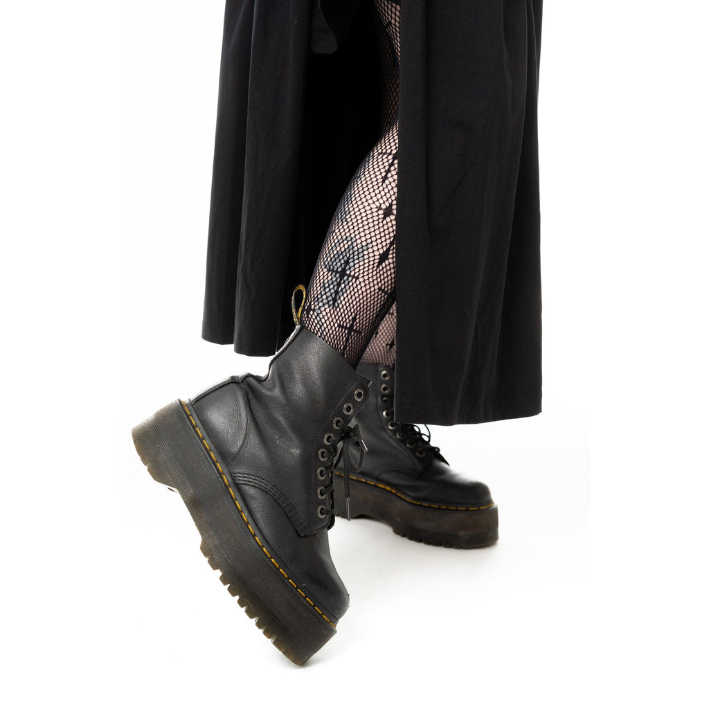 CATHEDRAL MAXI SKIRT - BLACK