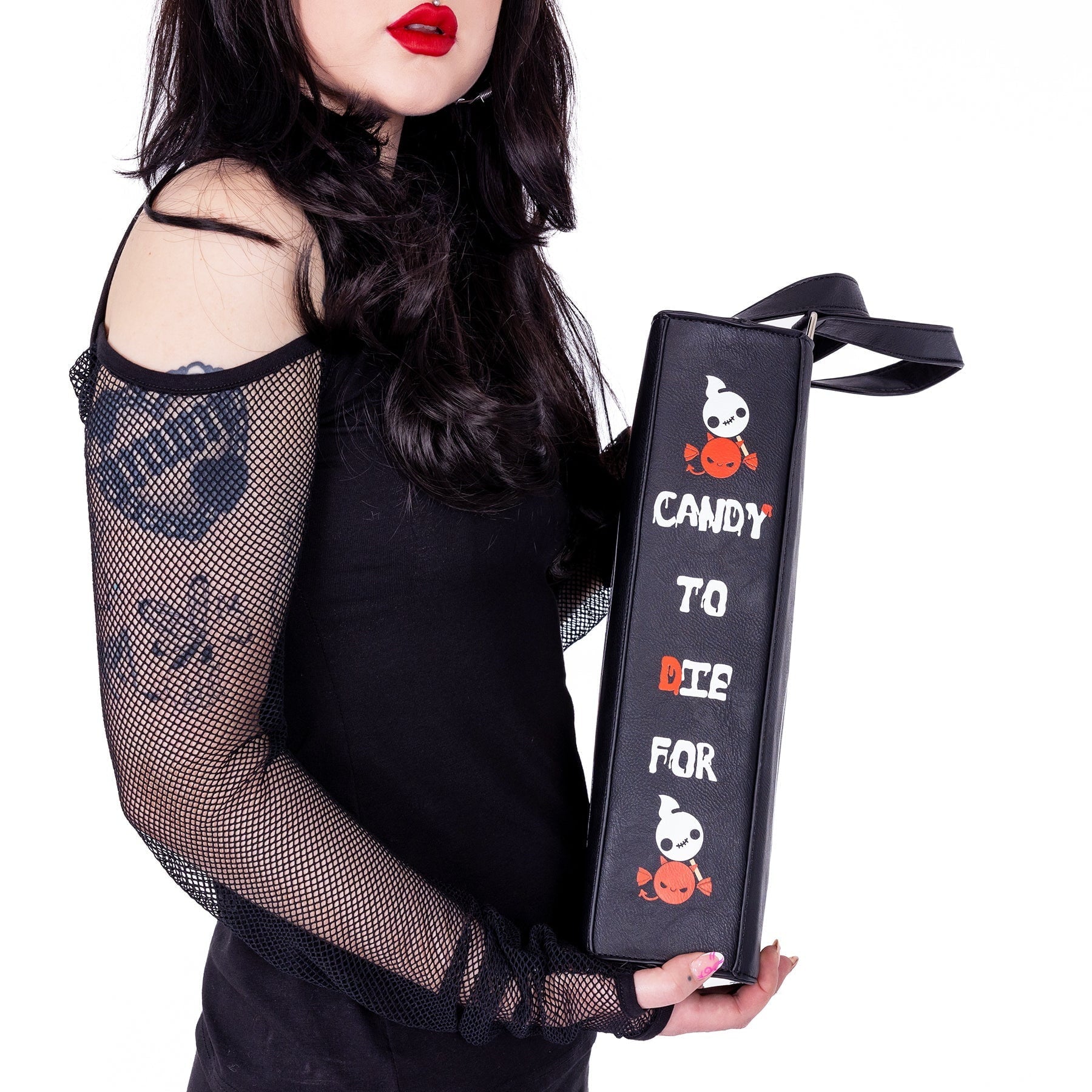 DEATH CANDY BAG - BLACK