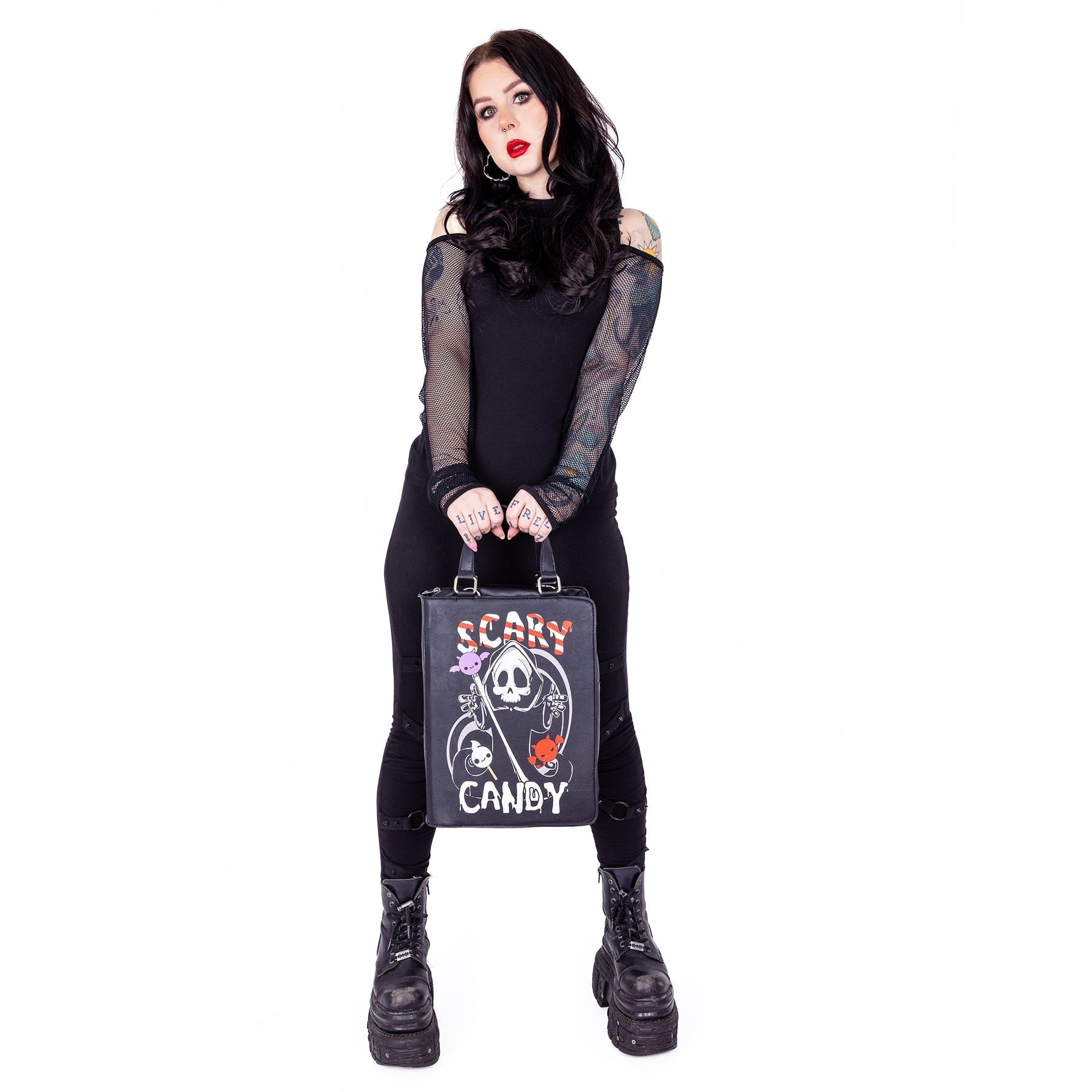 DEATH CANDY BAG - BLACK