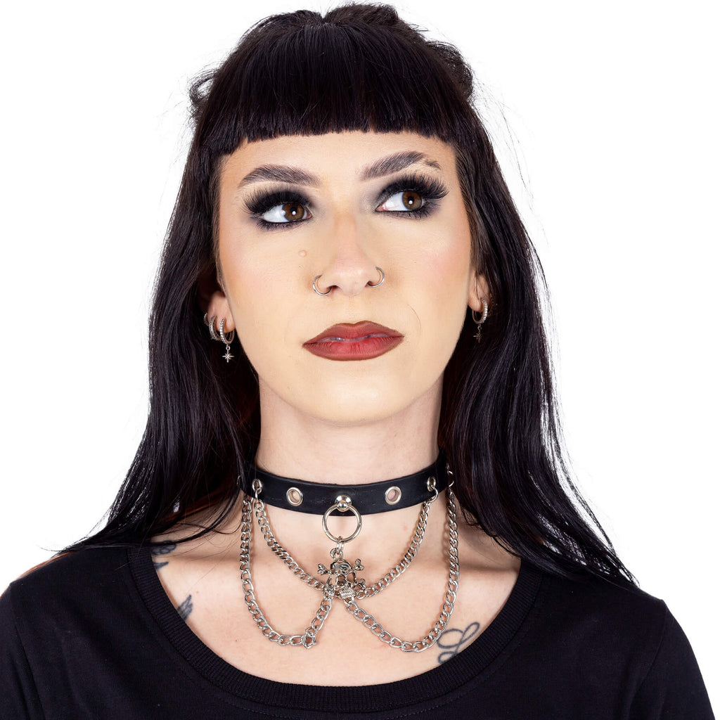 HAZEL CHOKER - BLACK