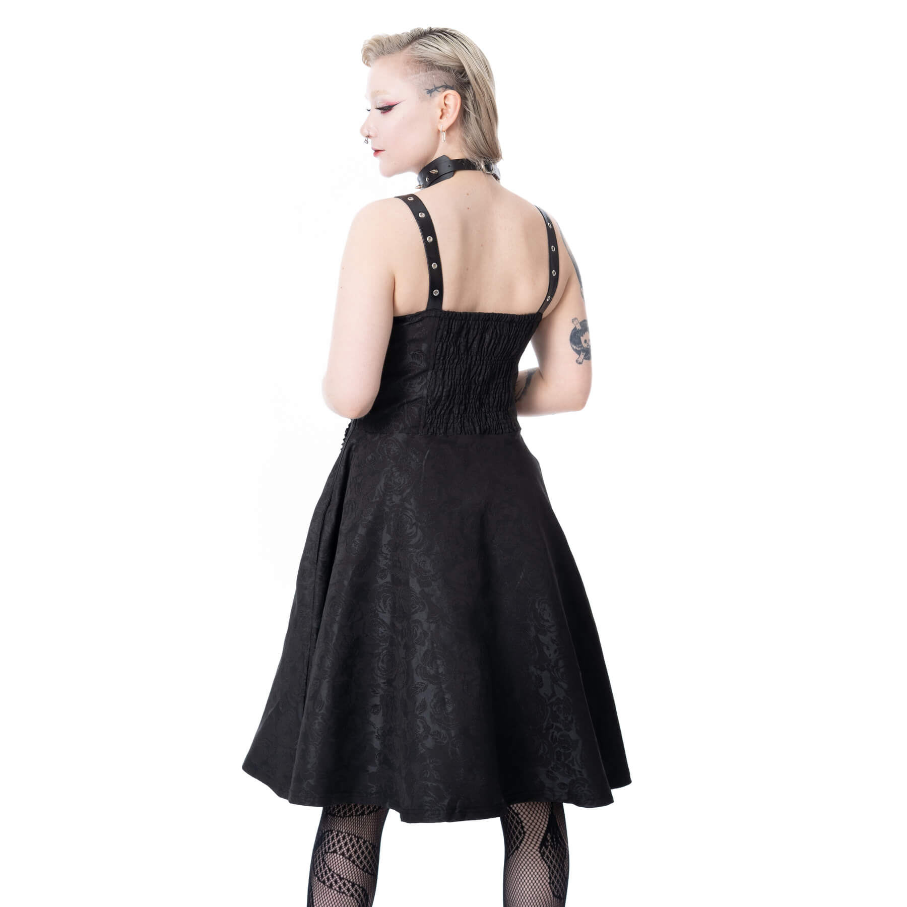 RAVENS ROSE DRESS - BLACK