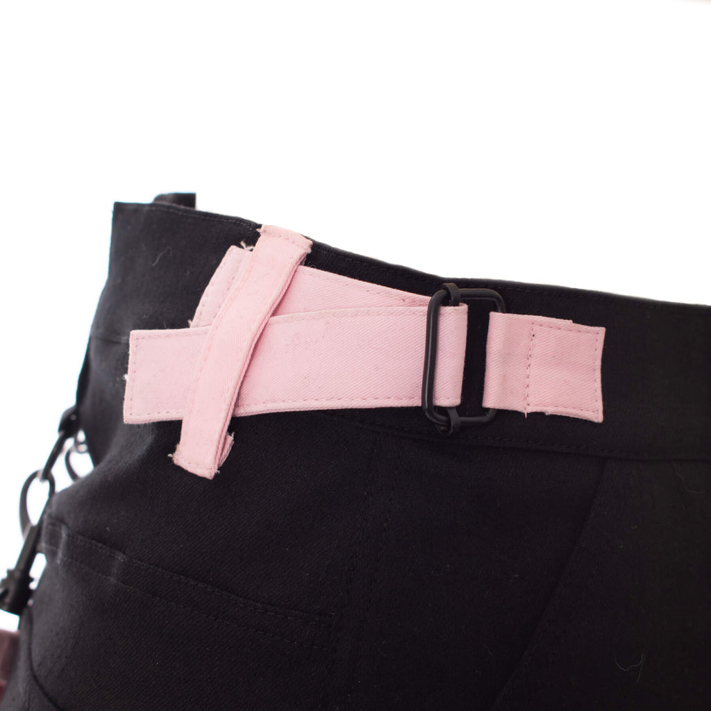 VEIL AND VOID SKIRT - BLACK/PINK